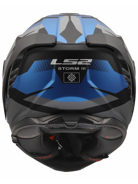 LS2 FF818 Storm III Komai Black/Blue Мотоциклетна каска Full Face ECE 22.06 1600гр с Sunvisor