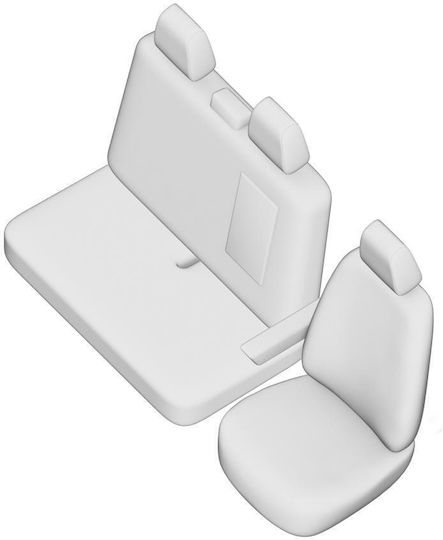 Set Umbrella Seat Covers Fiat Ducato 2+1 2007-2014
