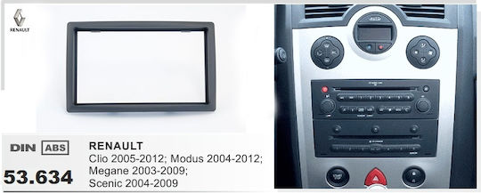 Πρόσοψη 2 Din για Renault Megane 2005-2009