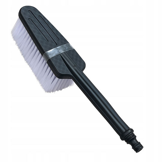 Car Wash Brush Garden Hose Connection Soft Bristles Cars Motorcycles Durable Ergonomic Black