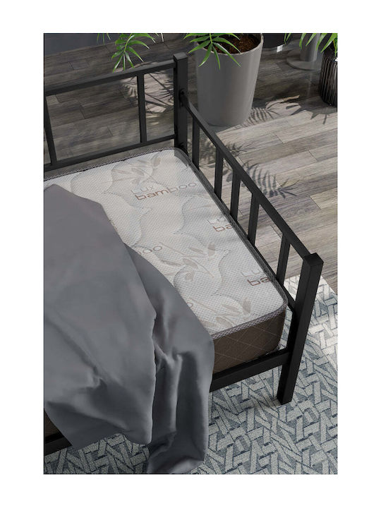 Daybed Metalic Negru Single 90x190 – Pat Multifuncțional 90x190 Cm