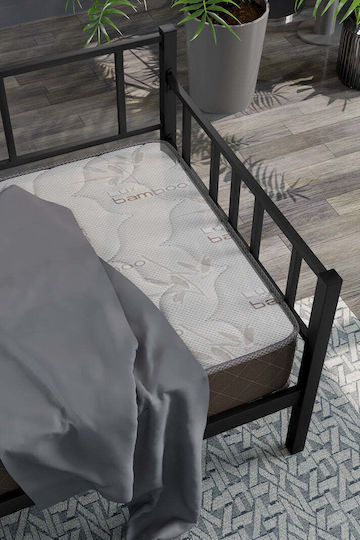Daybed Metalic Negru Single 90x190 – Pat Multifuncțional 90x190 Cm