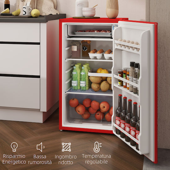 HomCom Mini Bar 91Es H84xB47.5xT44.2cm. Rot 800-129V90RD