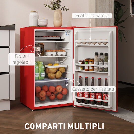 HomCom Mini Bar 91Es H84xB47.5xT44.2cm. Rot 800-129V90RD