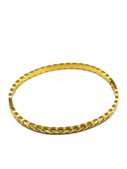 Elegant Women's Bracelet Handcuffs Made of Stainless Steel Gold Plated 7cm