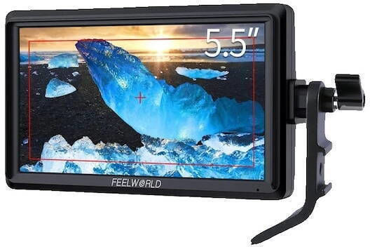 Feelworld Photo Video Monitor Dslr Camera Monitor Feelworld 5.5 Inch Display 1280 X 720 Resolution S55 V3 Black