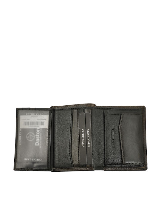 Leather Men's Wallet Classic with RFID Gray