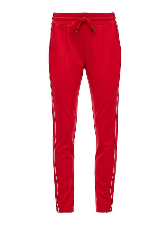 Damen Stoff Hose Red