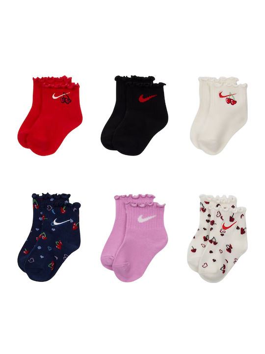 Nike Детски чорапи Nhg Cherry Многоцветни 6 Чифта