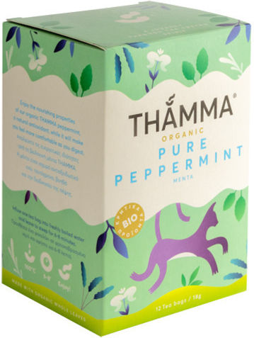 Ceai Organic Pur Mentă 12x1.5g 18g Thamma