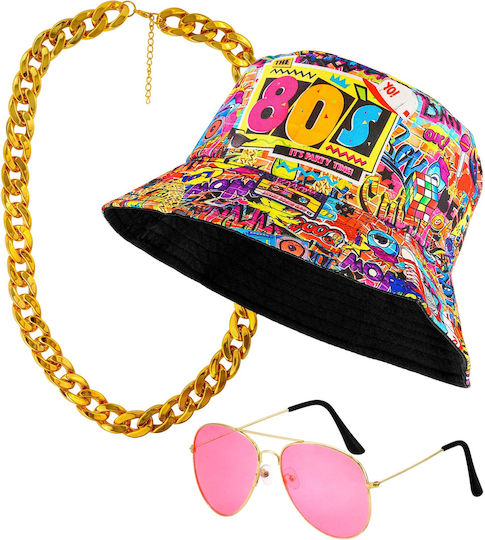 Karnevalsaccessoires Set 80er Jahre Funky Fashion Widmann W-28162