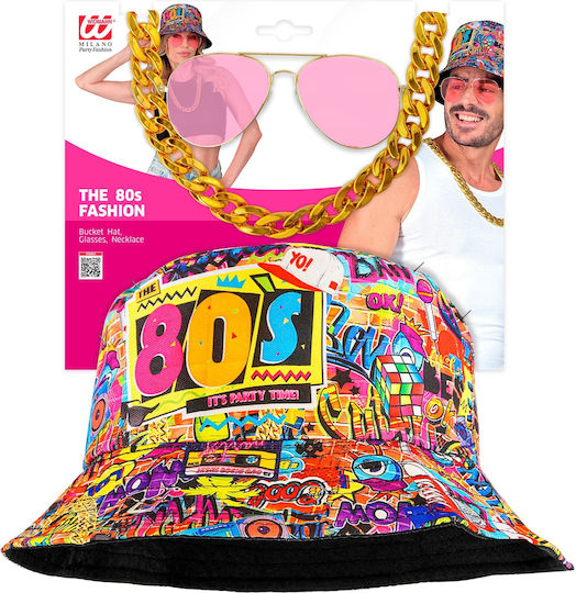 Karnevalsaccessoires Set 80er Jahre Funky Fashion Widmann W-28162