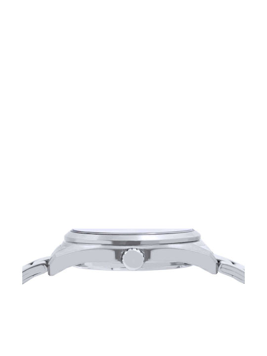 Lorus Sports Ανδρικό Ρολόι Μπαταρίας με Ασημί Μεταλλικό Μπρασελέ