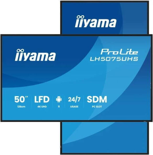 Iiyama LH5075UHS-B2AG Afișaj Public LCD VA 4K UHD 50"