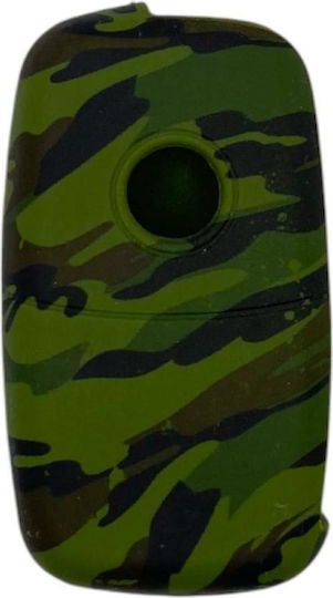 Silicone Key Case Group Vag 3 Buttons Army Camouflage