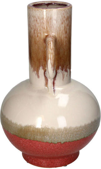 Βάζο Κεραμικό Κόκκινο 21.5x21.5xΥ33cm