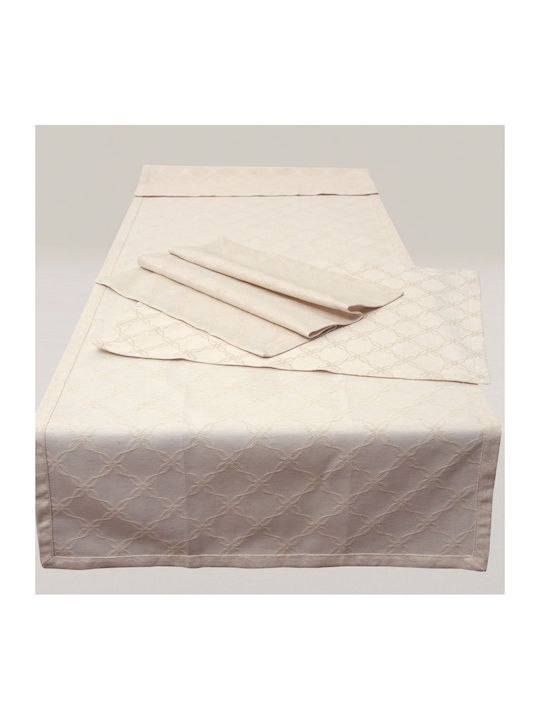 Anna Riska Runner Rezistent la pete Set 2buc Caroline Lenjerie 50x150cm