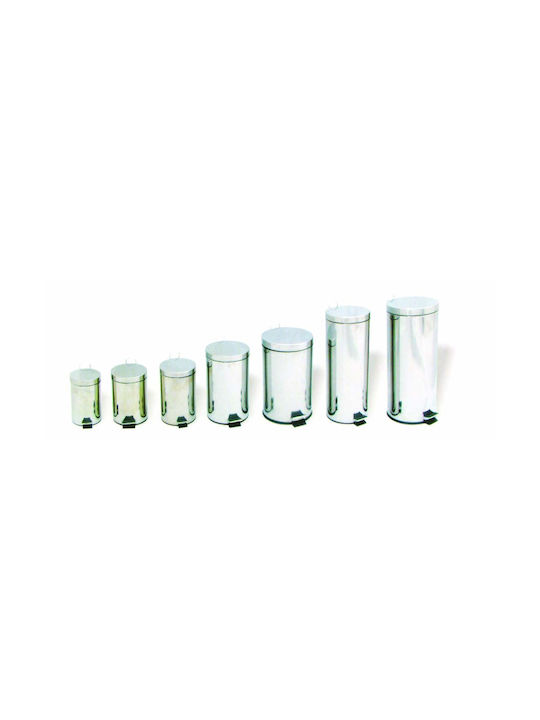 Klikareto Waste Bin Made of Inox Silver 20L