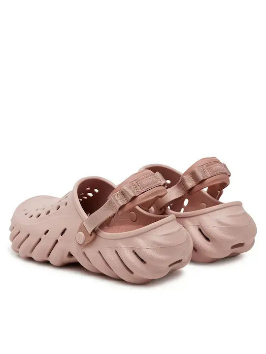 Crocs Echo Γυναικεία Σαμπό Pink Clay 207937-6TY