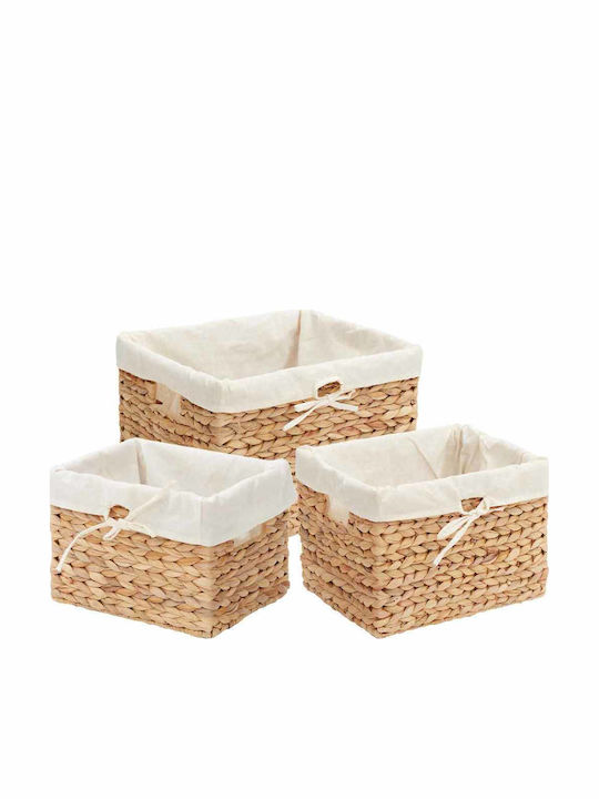 vidaXL Storage Basket 35x30x25cm 3pcs