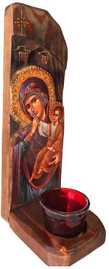 IconsGR Масово Кандило Дърво 8x8x20εκ. ΚΑΝΤ9
