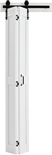 Innentür Doppelt Schiebetür Vevor 609 X 2134 Mm Türen Kleiderschrank Schiebetüren Doppelt Schiebetüren MDF Material Kit Inklusive Raumspartendes Design H-Frame Montage erforderlich Schlafzimmer Wohnzimmer Schrank Raumteiler