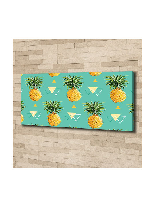 Decorative Canvas Painting Interior Decoration Pineapples 125x50 Cm