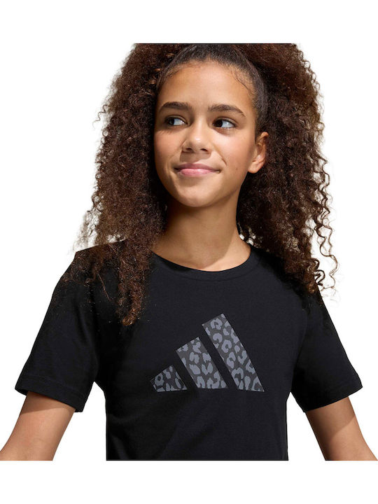 Kids' T-shirt Black Animal