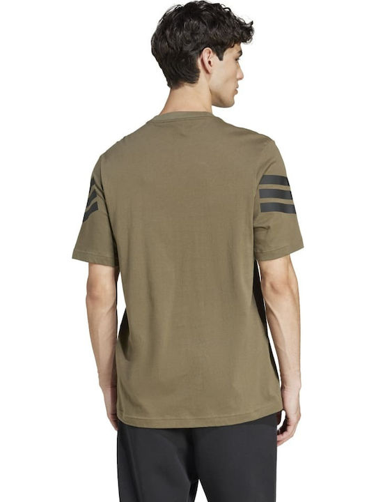 adidas Future Icons 3-Stripes T-shirt Χακί