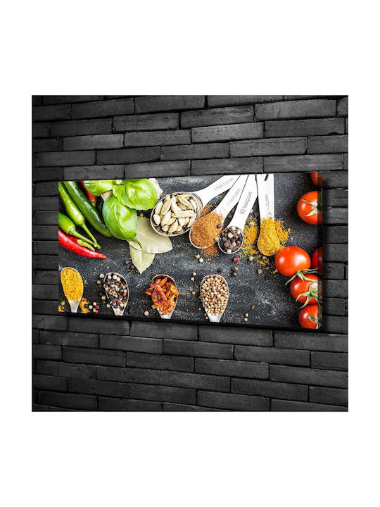 Dekorativer Gemälde Wand Leinwand Hochwertiges Gewürz-Mix 100x50 cm