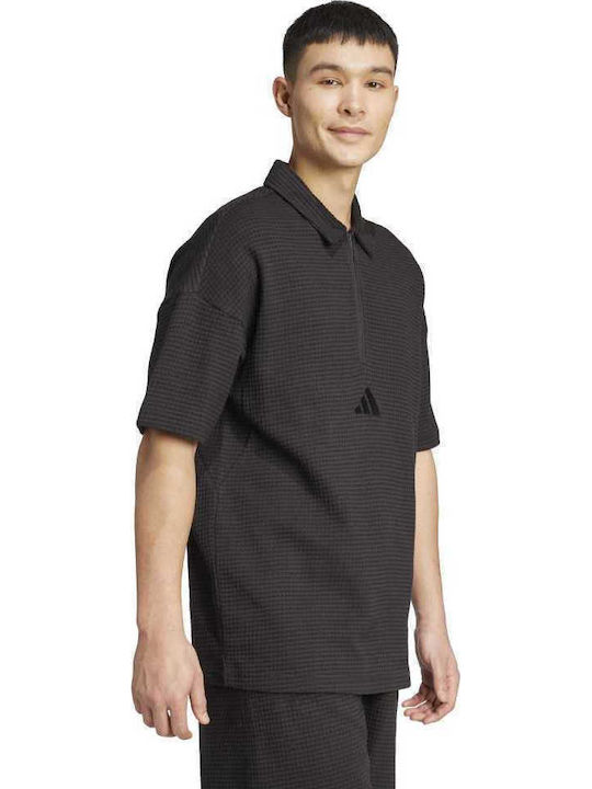 Polo Bluza Tricou Cu Mânecă Scurtă Neagră