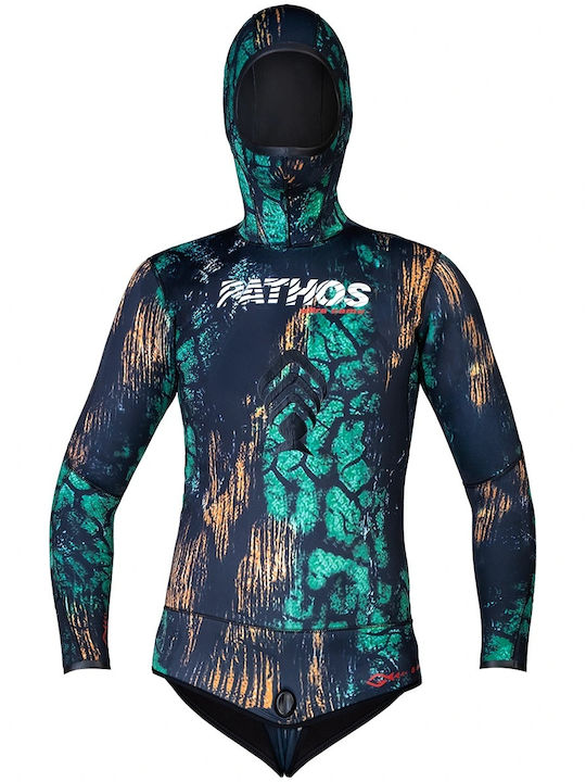 Pathos Ultra Camu Divisible Wetsuit Shaved for Speargun Light Blue Camouflage 5mm
