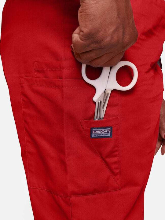 Cherokee Pantaloni de Lucru Roșu