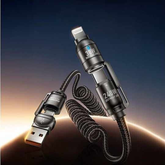 Remax Regular USB to Cable Μαύρο