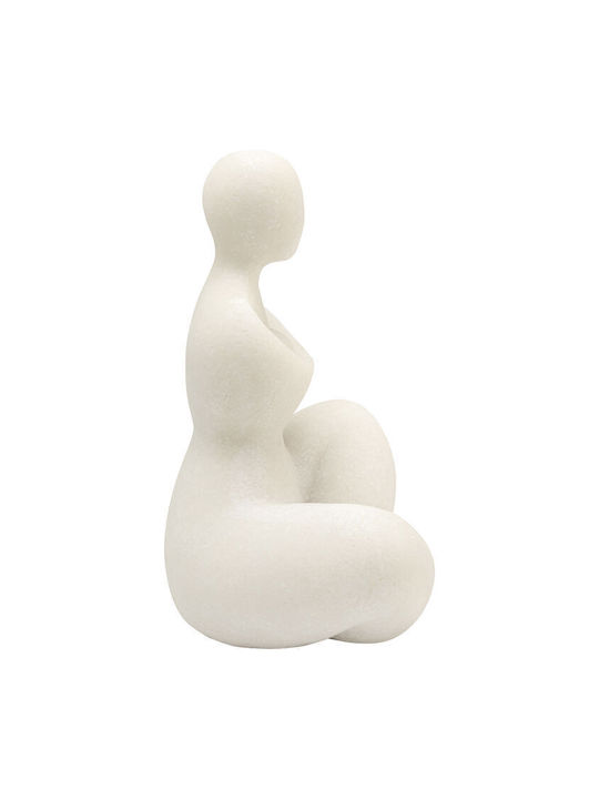 Kare Design Dekoratives Tischstück Soft Woman Weiß 15,2x11,4x21,8 cm