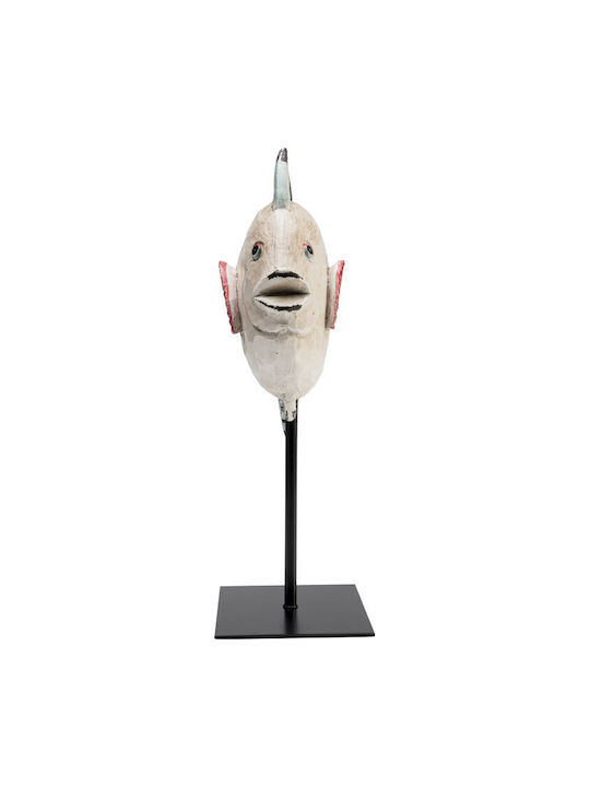 Decorative Tabletop Fishy Ceramic Beige 26x10x30cm