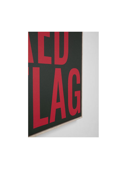 Панел Платнен Red Flag Черна Рамка 40x60см