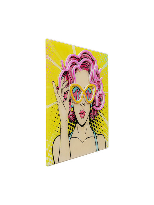 Glass Picture Beauty Led 39x39cm