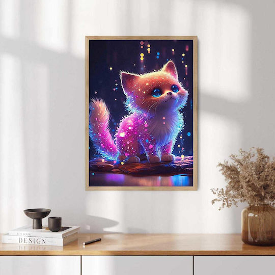 Canvas Diamond Painting Kit Cat 5D