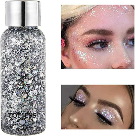 Karneval Face Painting Silber