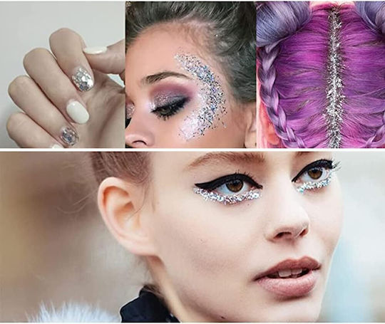 Karneval Face Painting Silber