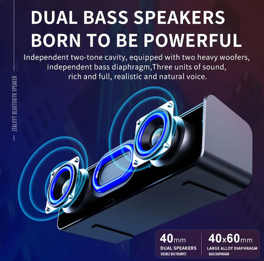 Ηχείο Bluetooth 10W με Διάρκεια Μπαταρίας έως 10 ώρες Μπλε S31
