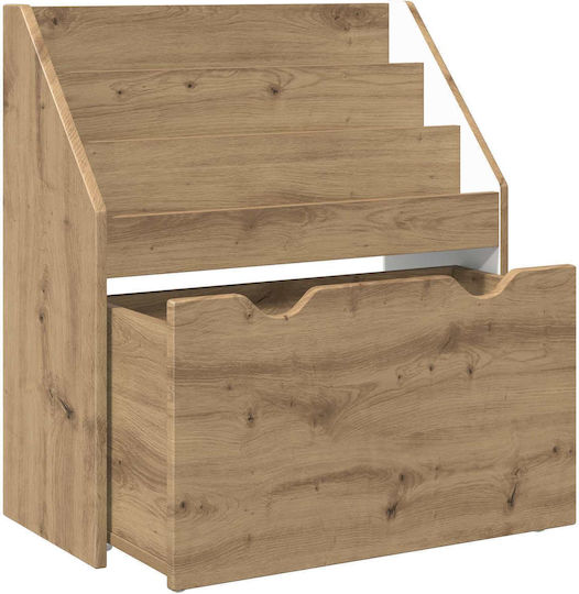 Bücherregal Boden Braun 60x29.5x69cm