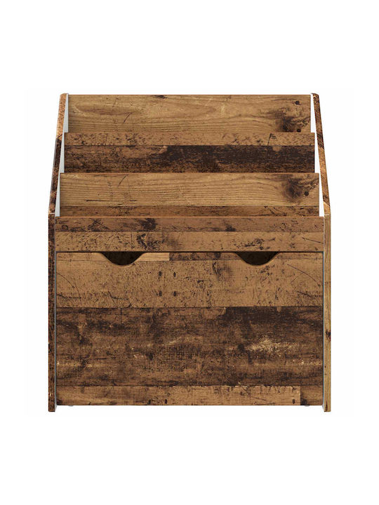 Kids Wooden Bookcase Brown 60x29.5x69cm