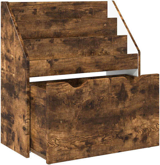 Bücherregal Boden Braun 60x29.5x69cm