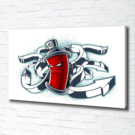 Wandbild Segeltuch Gestaltet Anspruchsvolle Dekoration Graffiti 100x70 cm