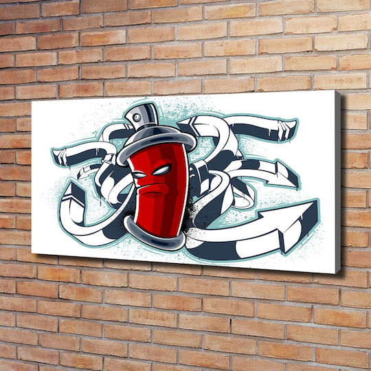 Wall Canvas Painting Designed Demanding Decoration Graffiti 120x60 Cm