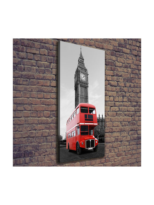 Gemälde Segeltuch Büro Innendekoration London Bus 50x125 cm