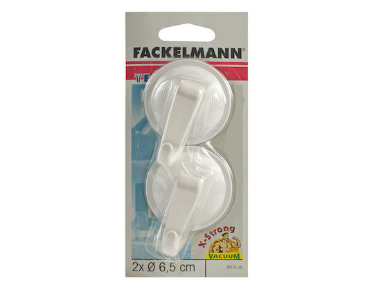 Fackelmann Γαντζάκι Βεντούζα Ø6,5cm 2 Τεμάχια