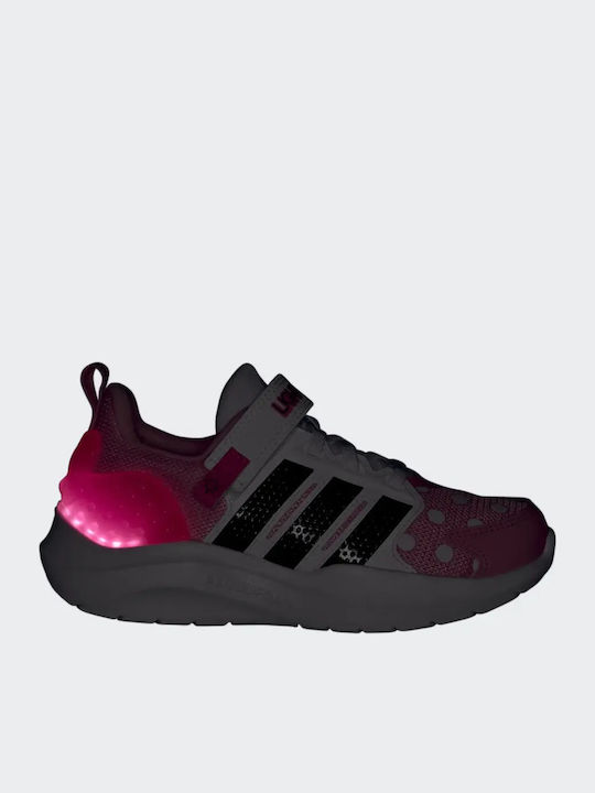 El C Kids Sports Shoes Running with Hoop & Loop Closure Pink